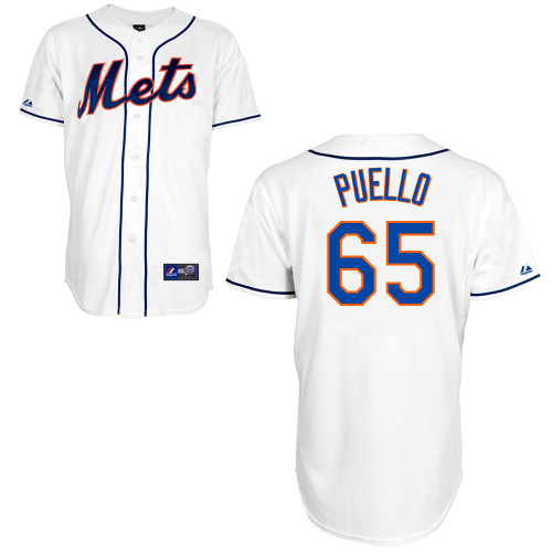 Cesar Puello #65 mlb Jersey-New York Mets Women's Authentic Alternate 2 White Cool Base Baseball Jersey
